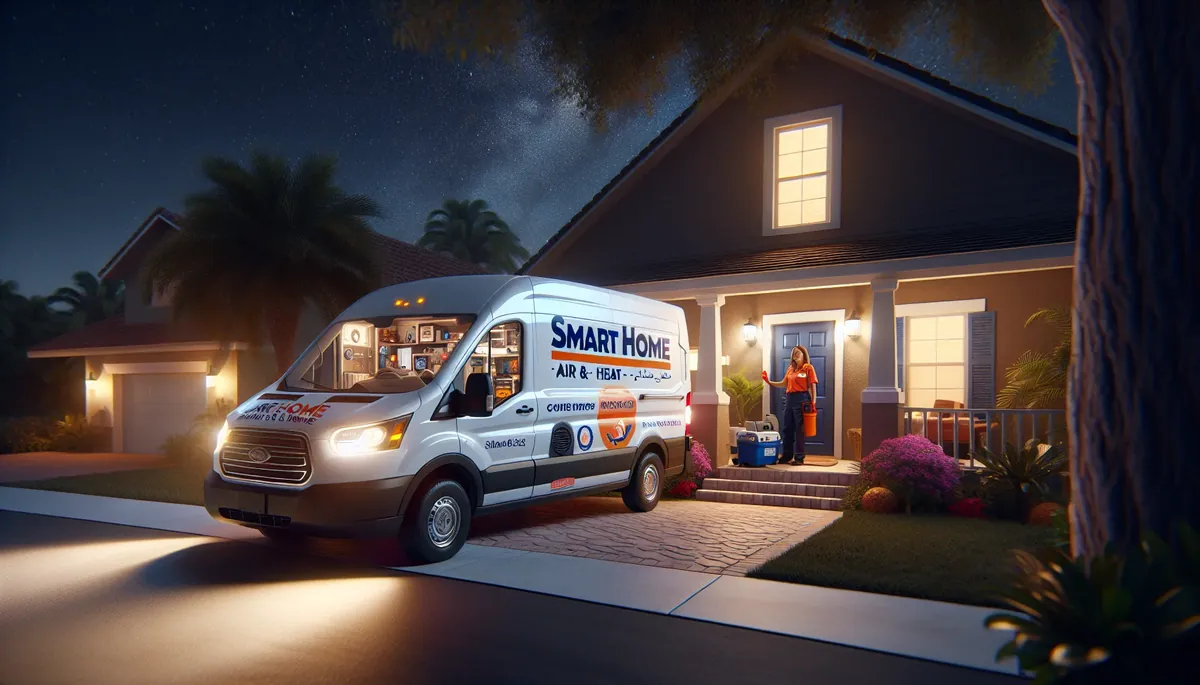 Smart Home Air and Heat emergency van arriving in Goldenrod within 90 minutes