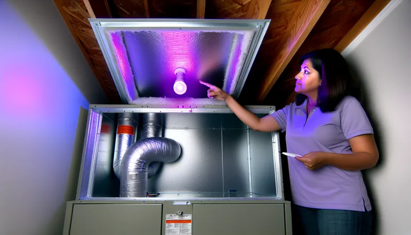 Smart Home Air & Heat UV light installation for indoor air quality in Seminole County