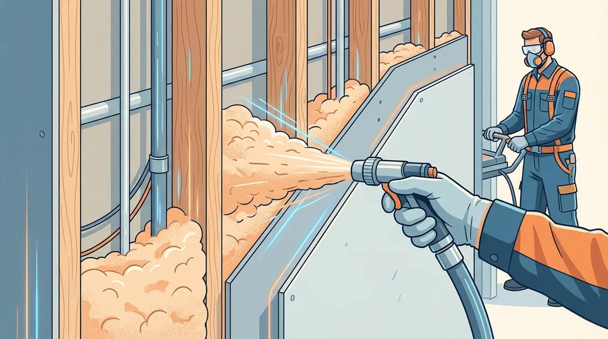 Wall cavity blown-in insulation service for Central Florida homes