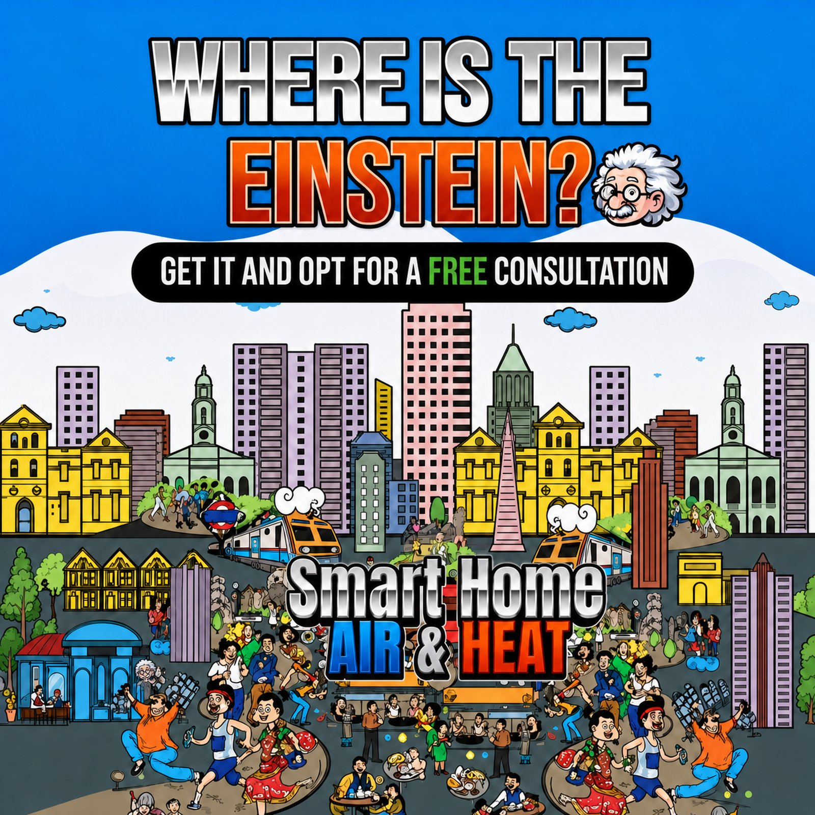 Where is the Einstein - Find our mascot and win a free UV light